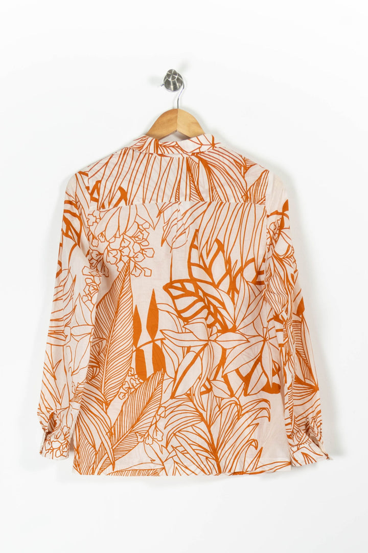Chemise Blanche et Orange - Taille M/38 de la marque La Française | PARAD95490 - Vendu par Paradigme - Image 4