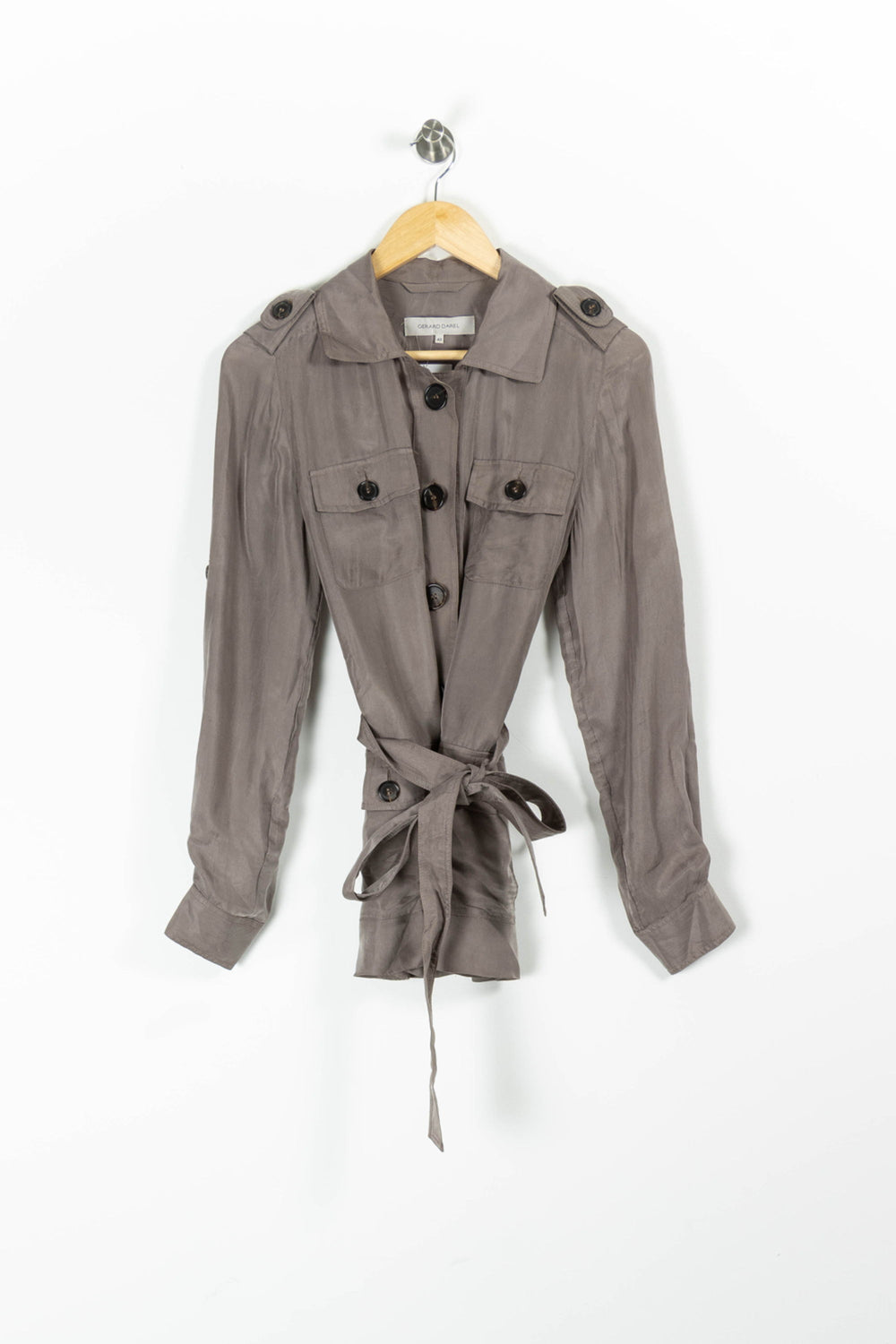 Trench Marron - Taille L/40 de la marque Gerard Darel | PARAD95491 - Vendu par Paradigme - Image 2