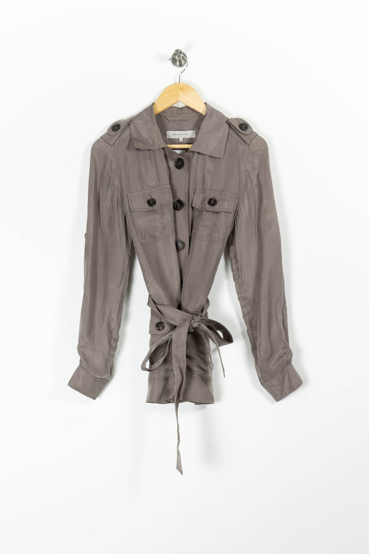 Trench Marron - Taille L/40 de la marque Gerard Darel | PARAD95491 - Vendu par Paradigme - Image 2