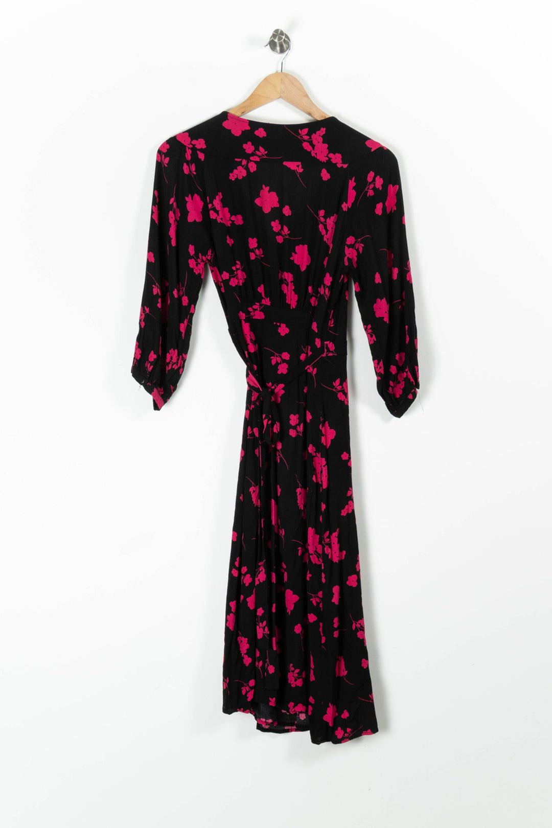 Robe Portefeuille Noire et Rose - Taille S/36 de la marque Grace & Mila | PARAD95500 - Vendu par Paradigme - Image 4
