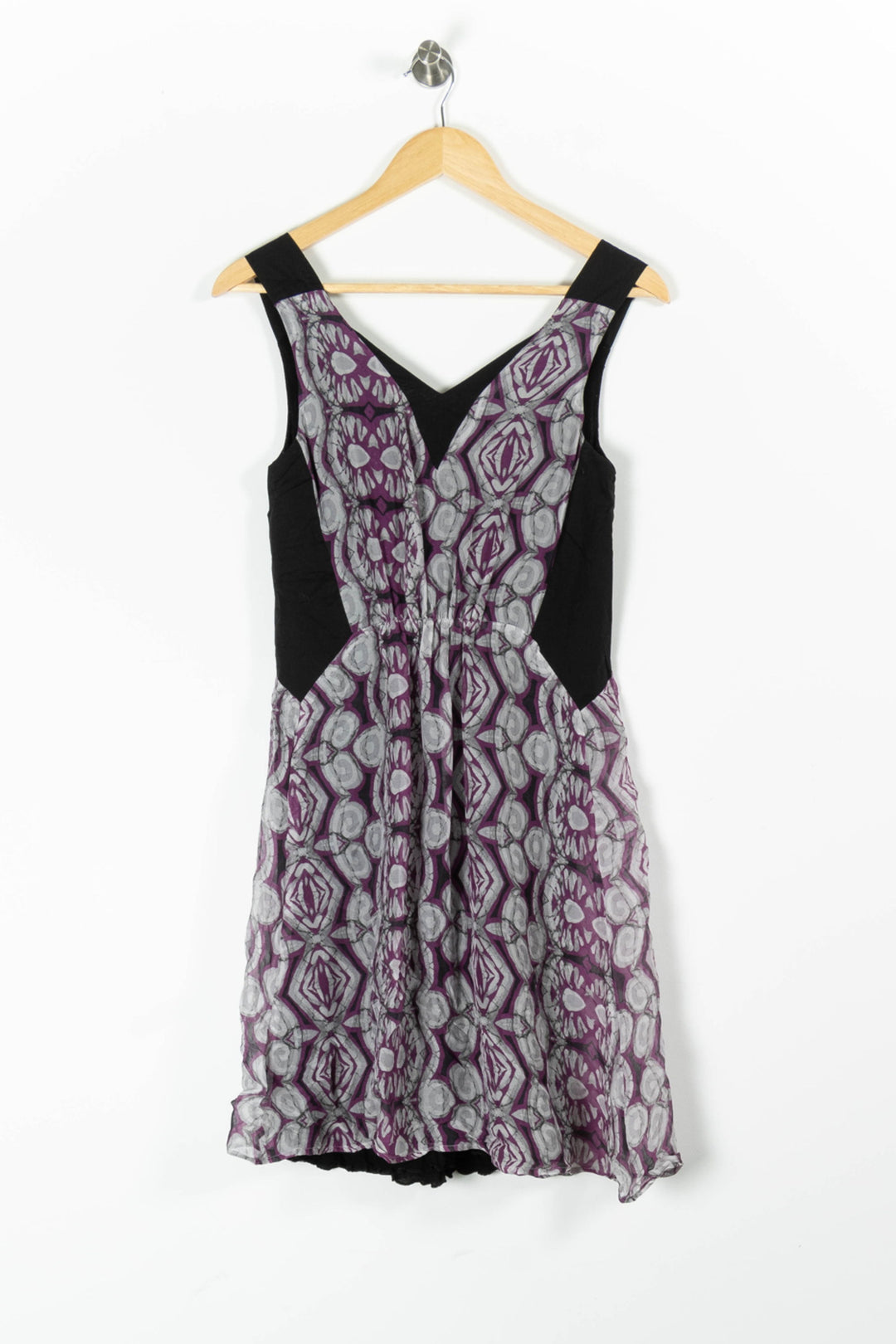 Robe Sans Manches Violette et Noire - Taille XS/34 de la marque Kookai | PARAD95504 - Vendu par Paradigme - Image 4
