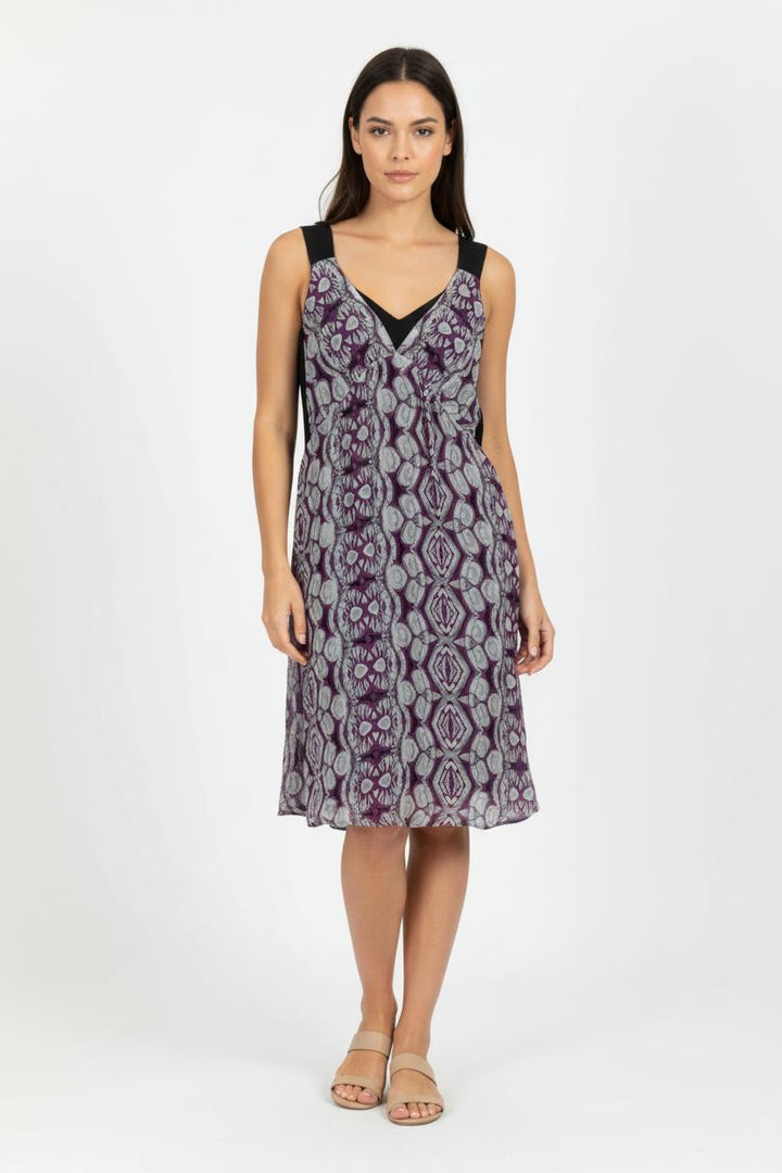 Robe Sans Manches Violette et Noire - Taille XS/34 de la marque Kookai | PARAD95504 - Vendu par Paradigme - Image 1