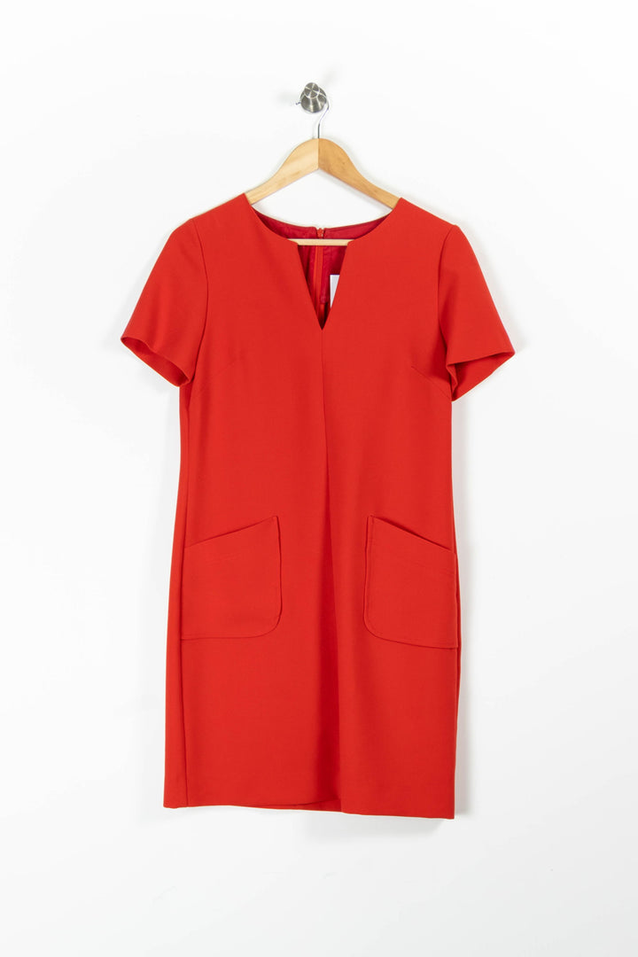 Robe Courte Rouge - Taille M/38 de la marque Caroll | PARAD95507 - Vendu par Paradigme - Image 2