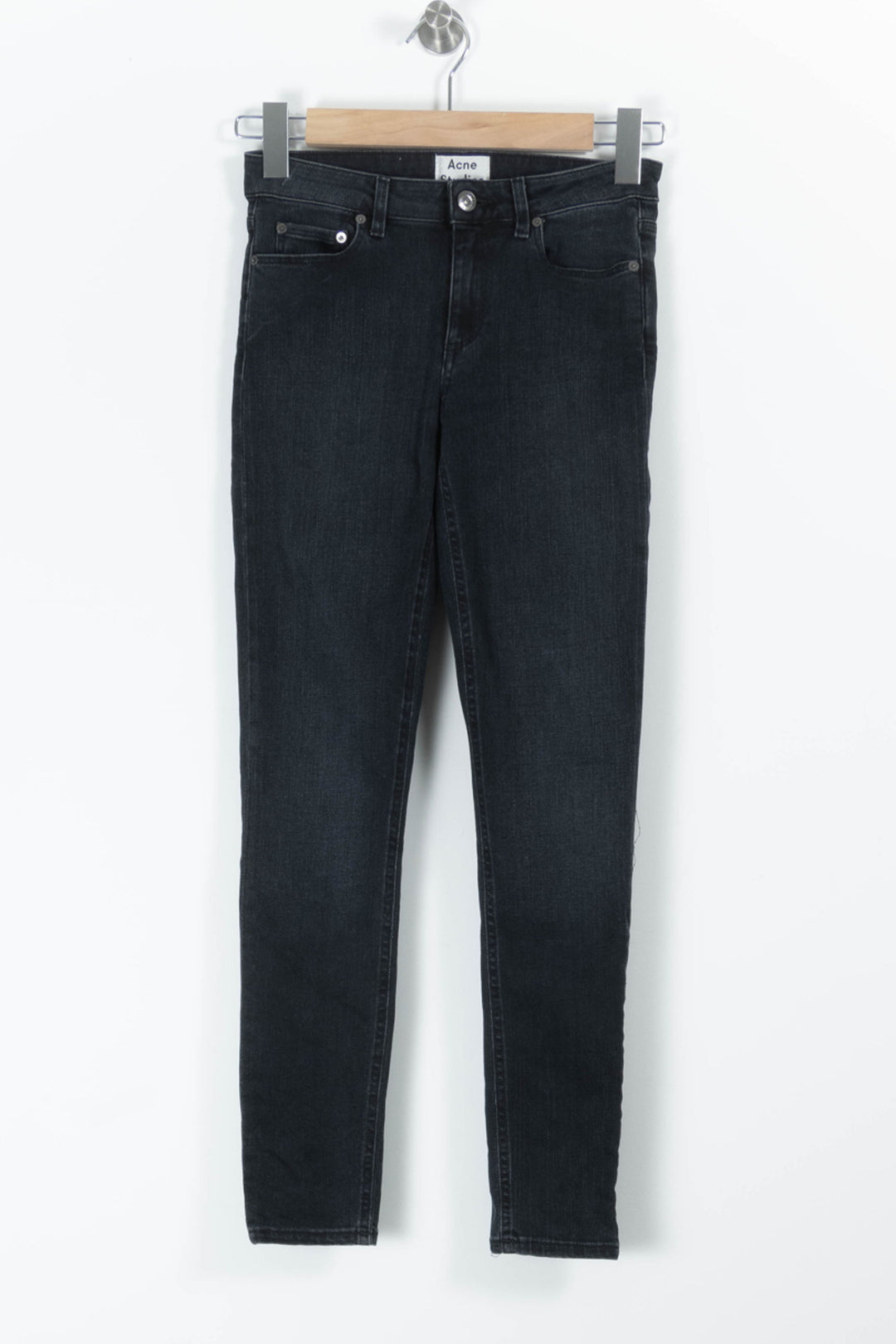 Jean Slim Noir - Taille S/36 de la marque Acne Studios | PARAD95509 - Vendu par Paradigme - Image 2
