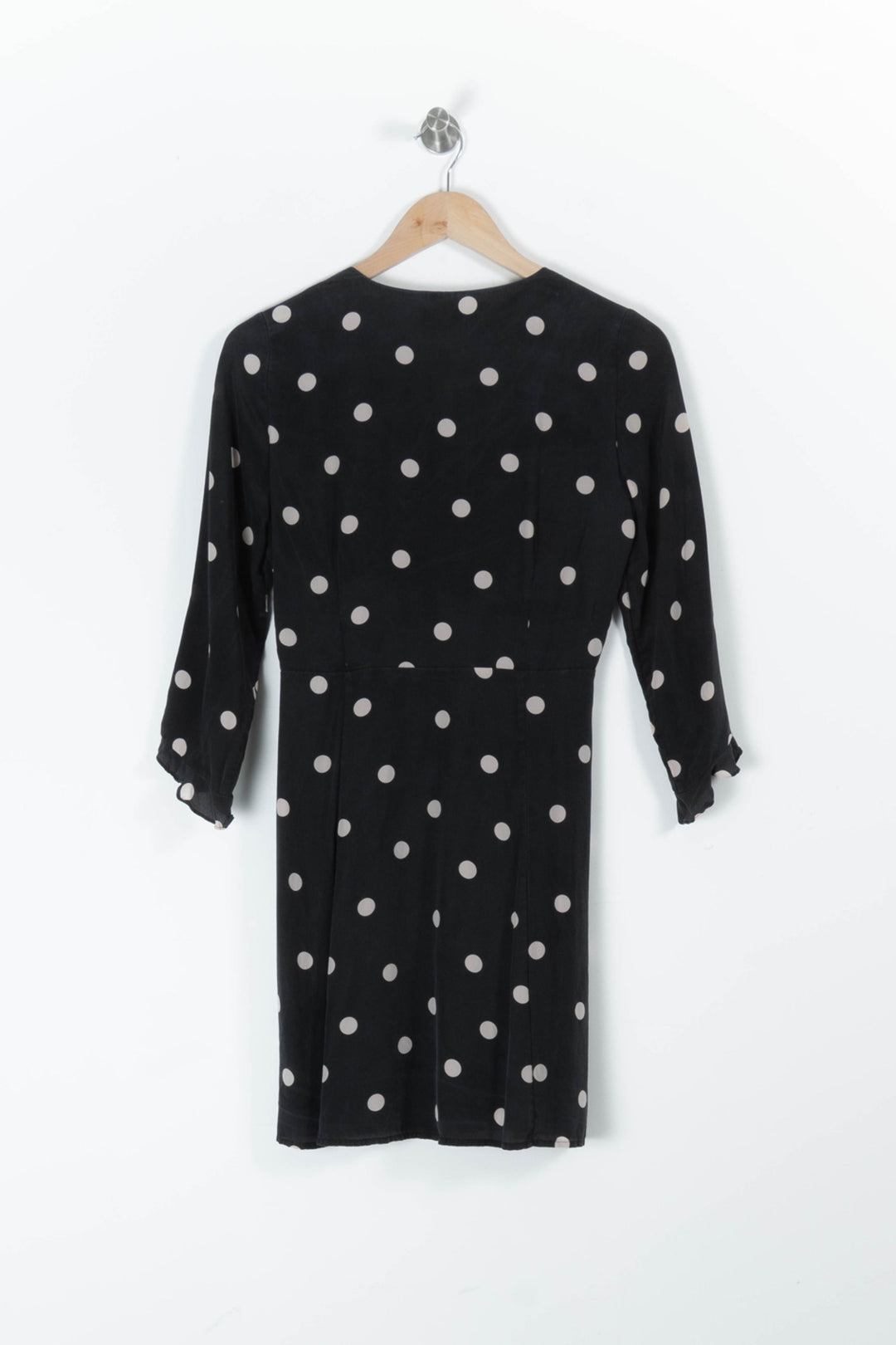 Robe Portefeuille Noire et Blanche - Taille S/36 de la marque Sézane | PARAD95513 - Vendu par Paradigme - Image 4