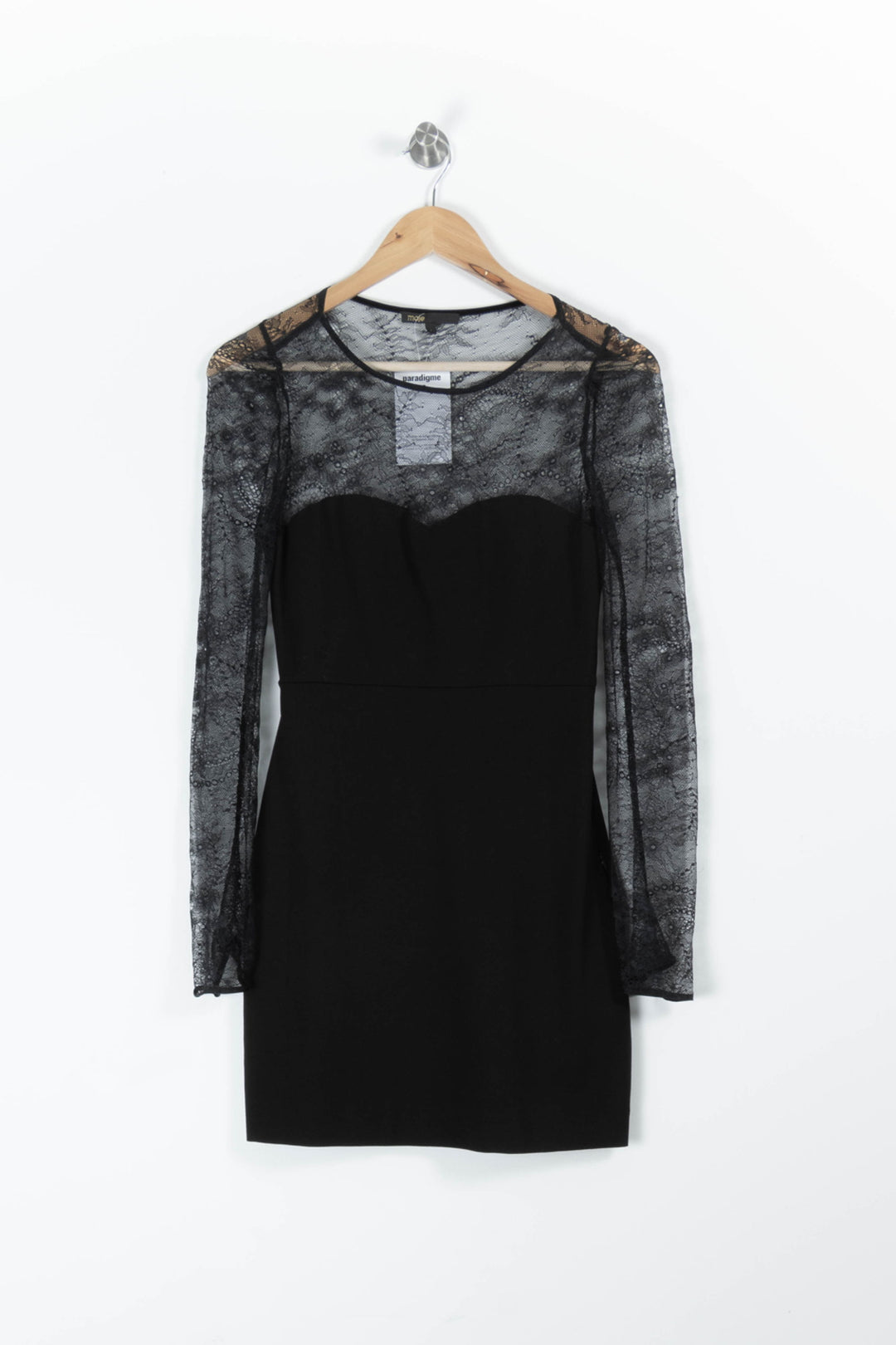 Robe Courte Noire - Taille S/36 de la marque Maje | PARAD95514 - Vendu par Paradigme - Image 2