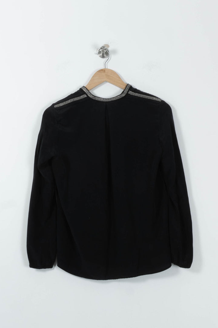 Blouse Noire - Taille S/36 de la marque Maje | PARAD95519 - Vendu par Paradigme - Image 4