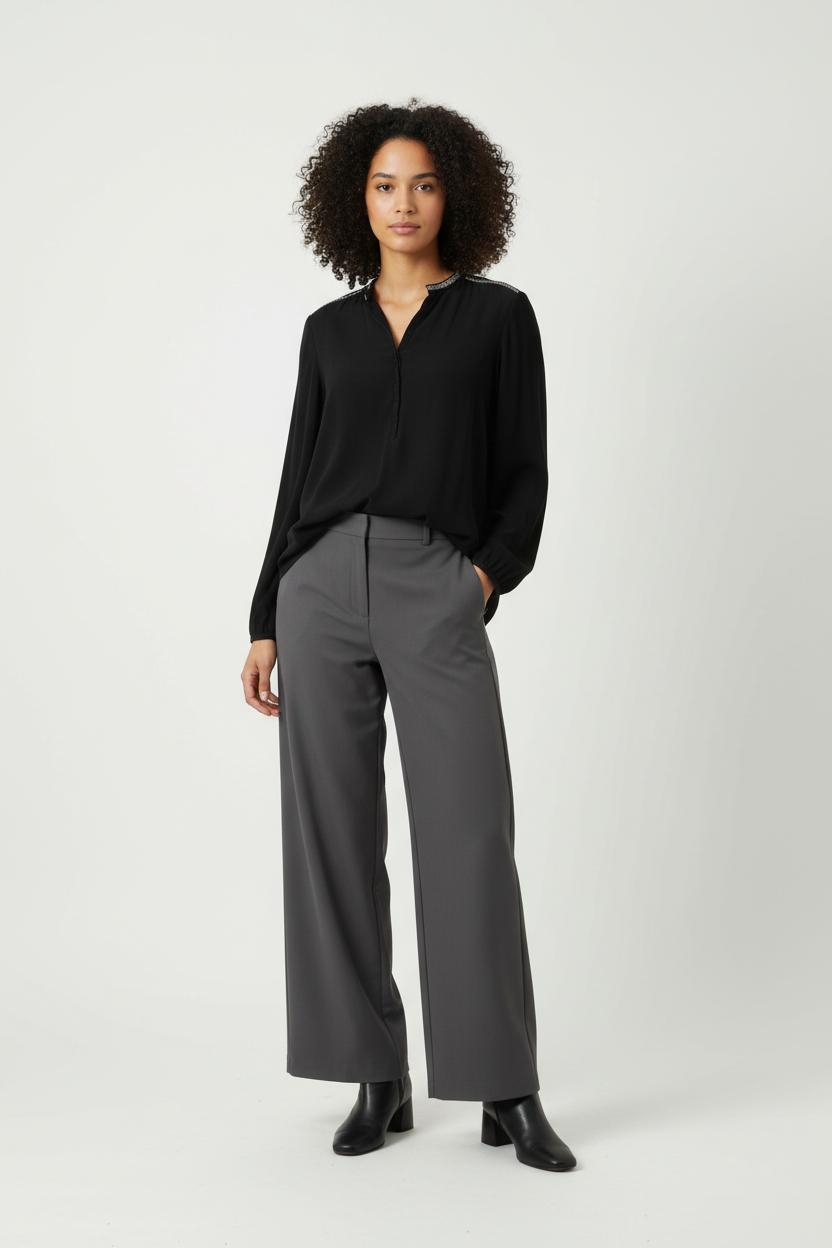 Blouse Noire - Taille S/36 de la marque Maje | PARAD95519 - Vendu par Paradigme - Image 1
