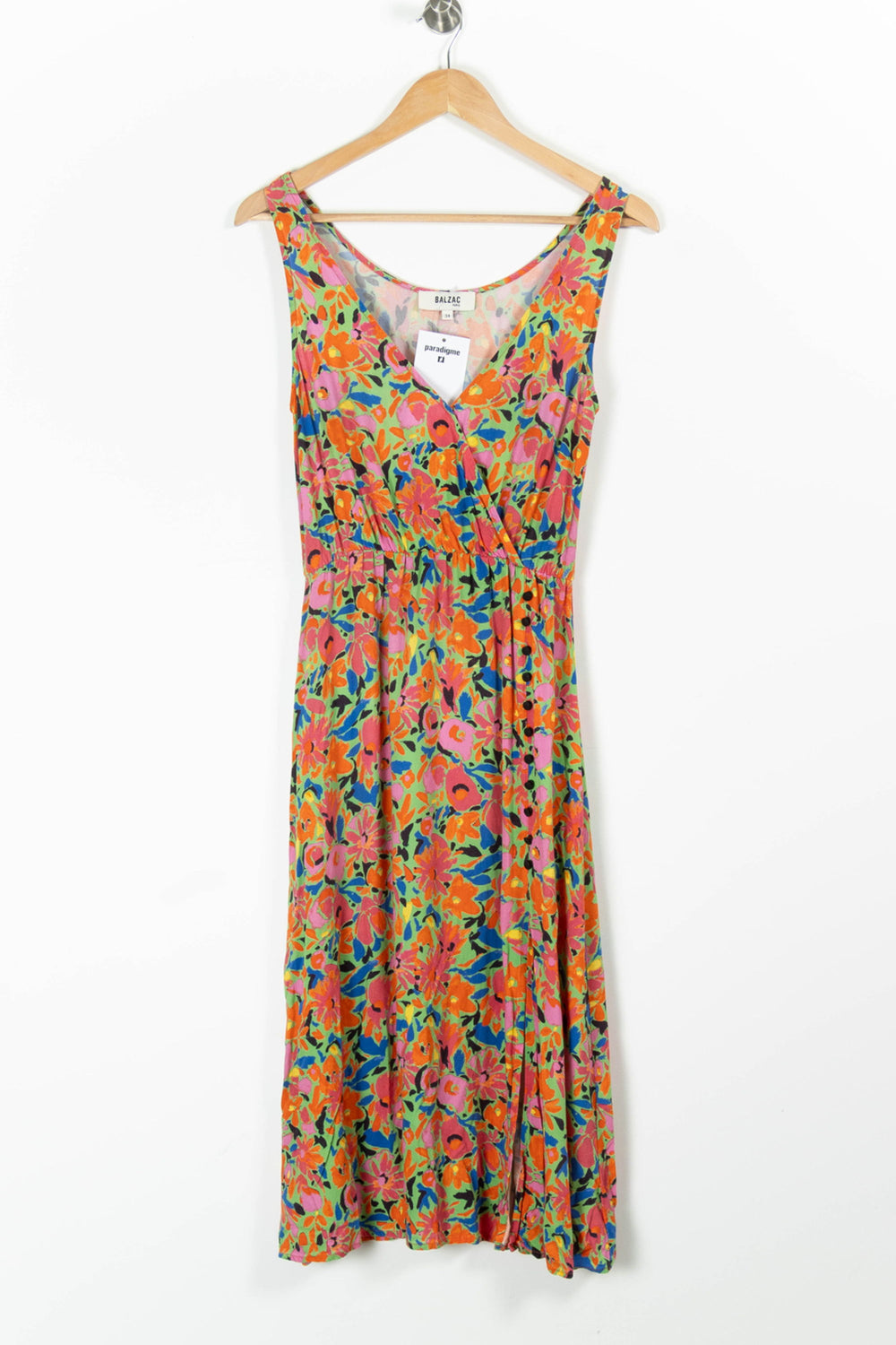 Robe Longue Multicolore - Taille XS/34 de la marque Balzac Paris | PARAD95520 - Vendu par Paradigme - Image 2