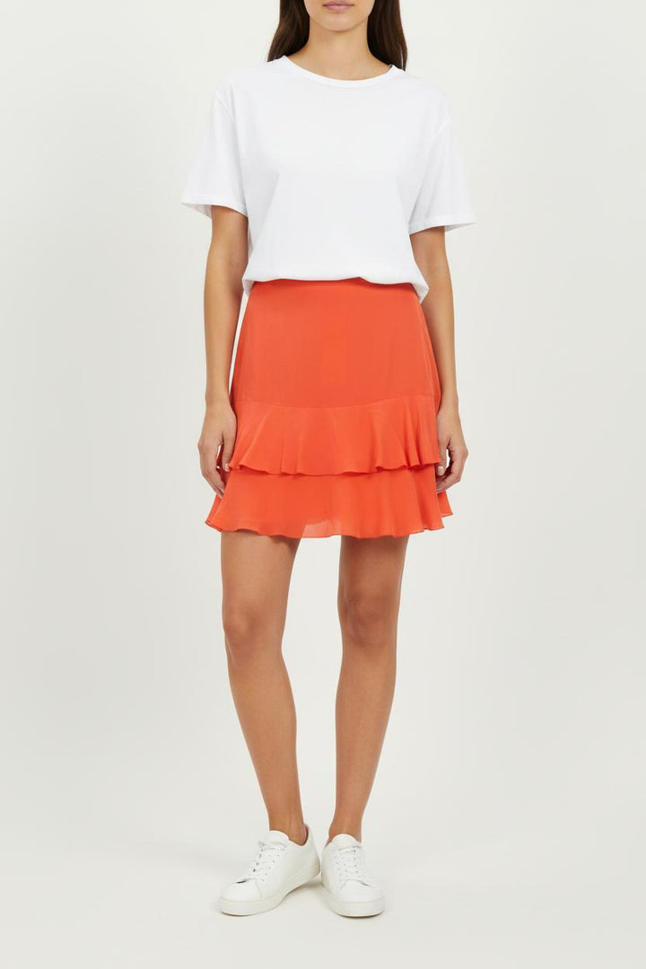 Jupe Volantée Orange - Taille XL/42 de la marque Pablo | PARAD95523 - Vendu par Paradigme - Image 1
