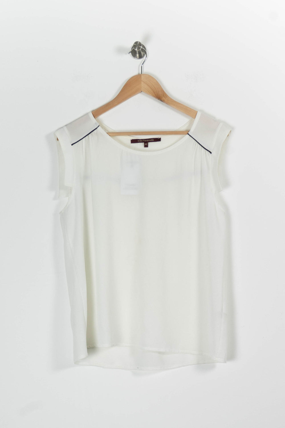 Blouse Blanche - Taille XL/42 de la marque La Fée Maraboutée | PARAD95524 - Vendu par Paradigme - Image 2