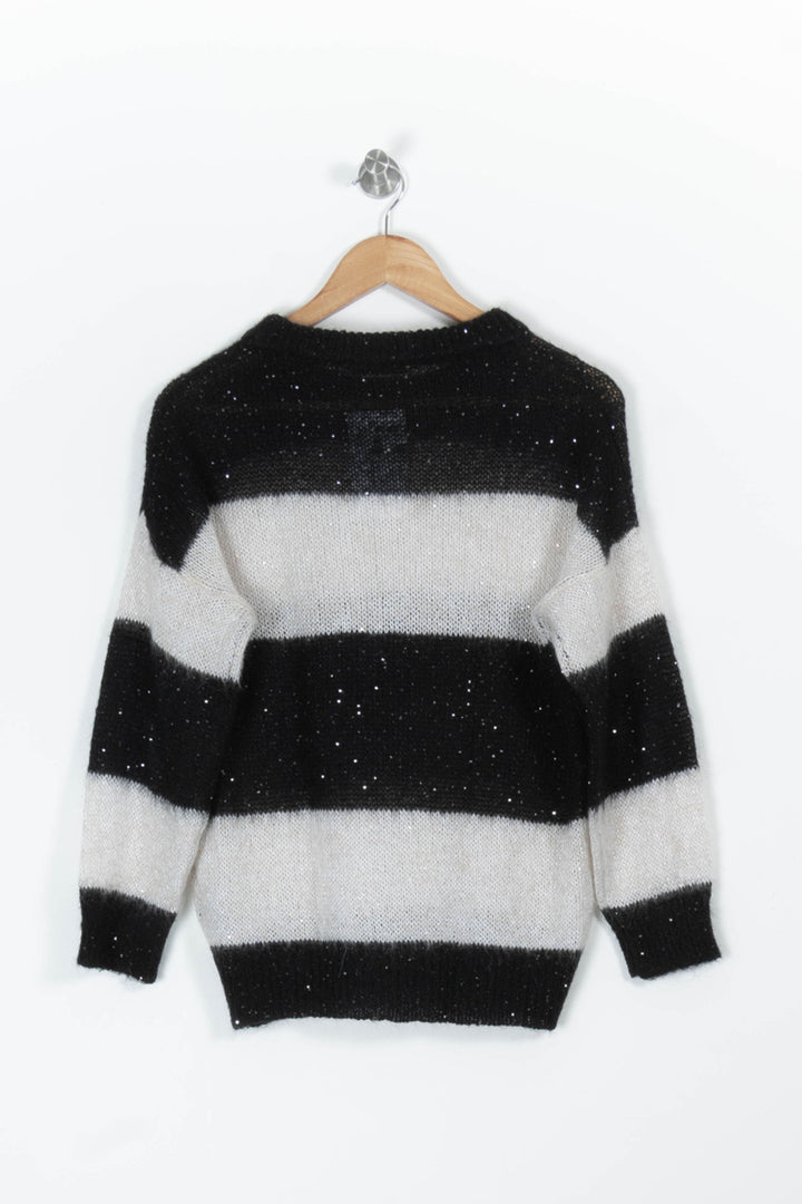 Pull Noir et Blanc - Taille S/36 de la marque ZAPA | PARAD95530 - Vendu par Paradigme - Image 4