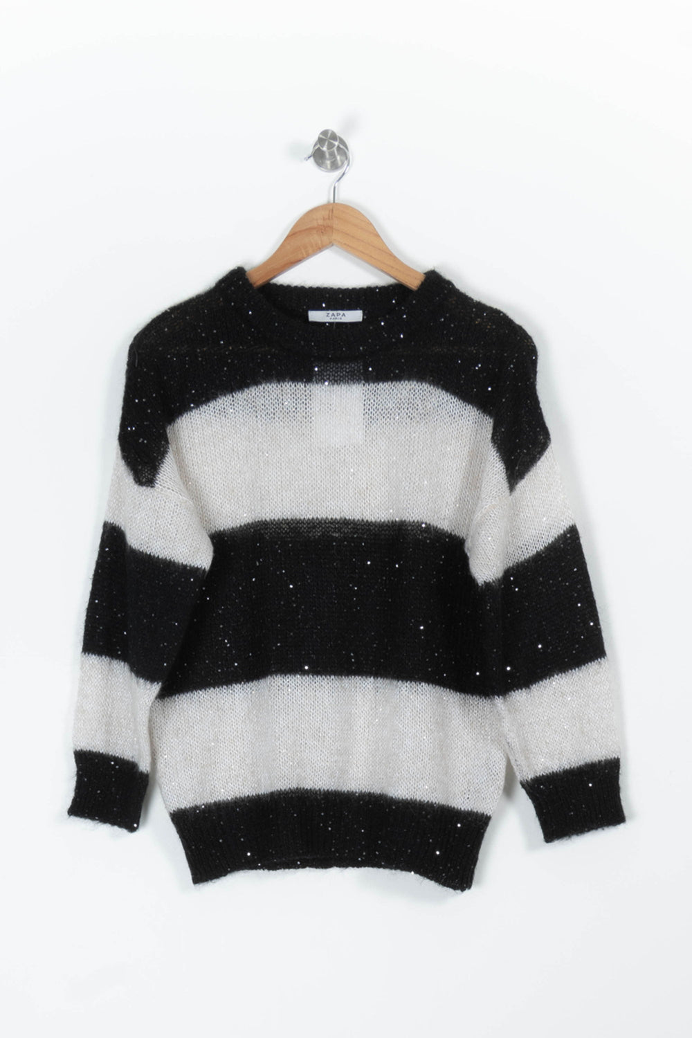 Pull Noir et Blanc - Taille S/36 de la marque ZAPA | PARAD95530 - Vendu par Paradigme - Image 2