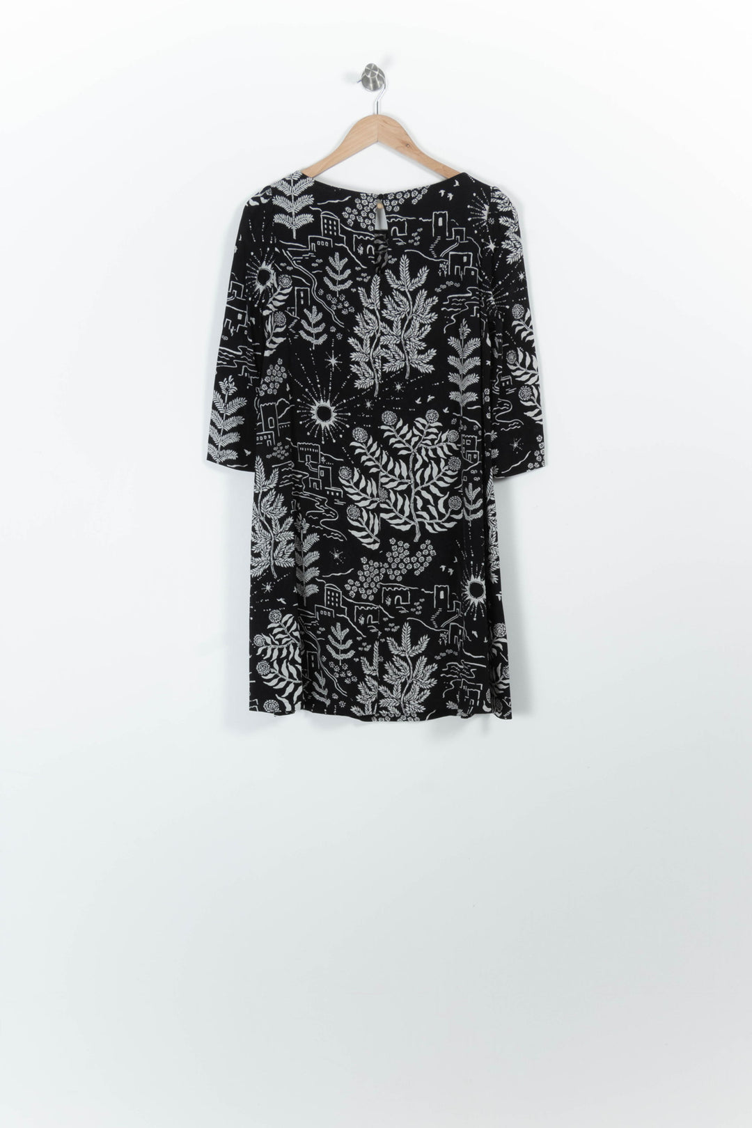 Robe Midi Noire et Blanche - Taille XS/34 de la marque Claudie Pierlot | PARAD95531 - Vendu par Paradigme - Image 4
