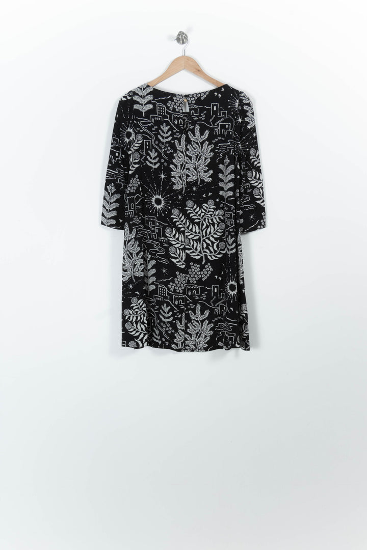Robe Midi Noire et Blanche - Taille XS/34 de la marque Claudie Pierlot | PARAD95531 - Vendu par Paradigme - Image 4