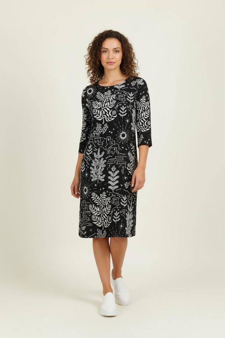 Robe Midi Noire et Blanche - Taille XS/34 de la marque Claudie Pierlot | PARAD95531 - Vendu par Paradigme - Image 1