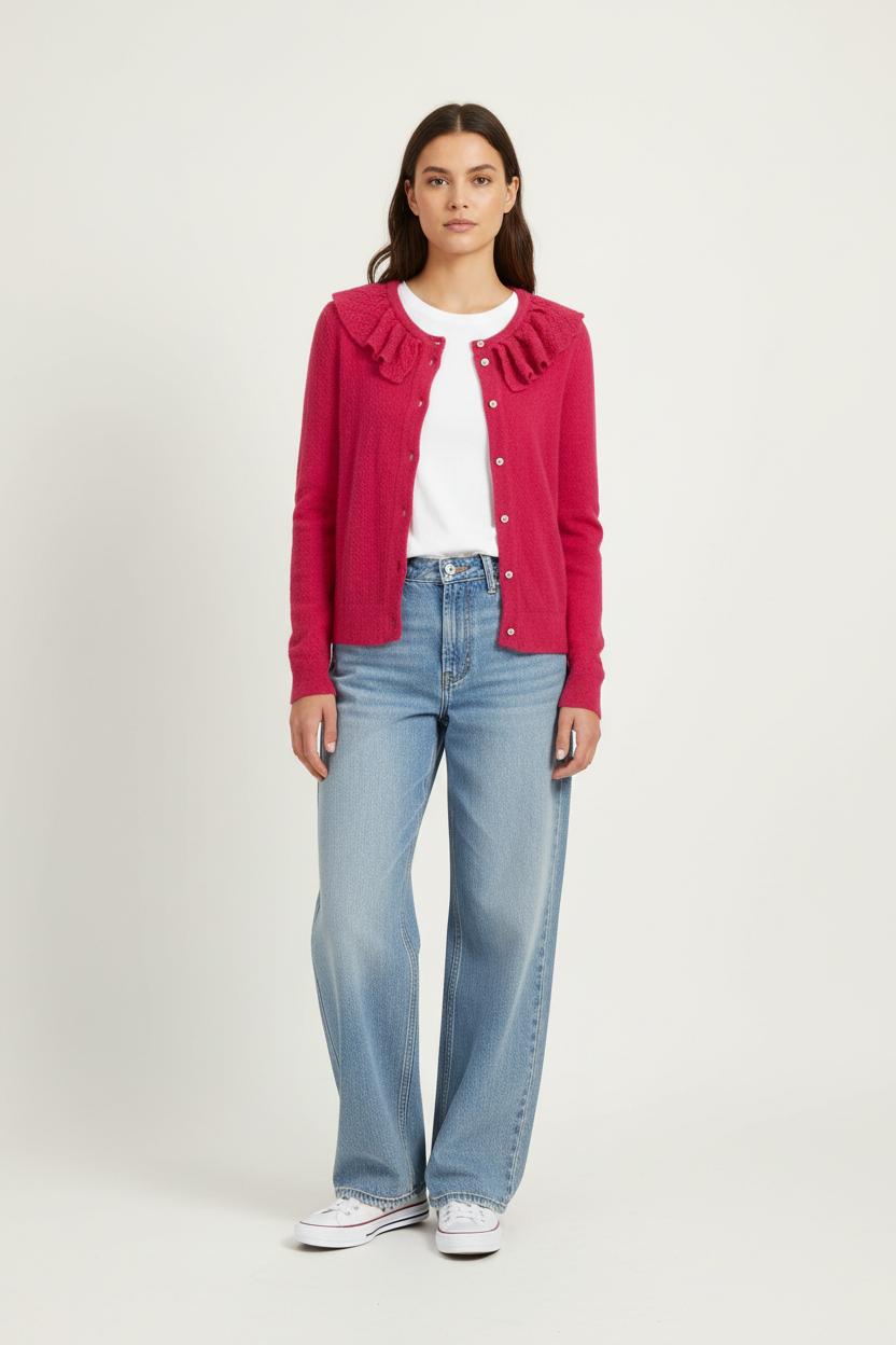 Cardigan Rose - Taille XS/34 de la marque Balzac Paris | PARAD95535 - Vendu par Paradigme - Image 1