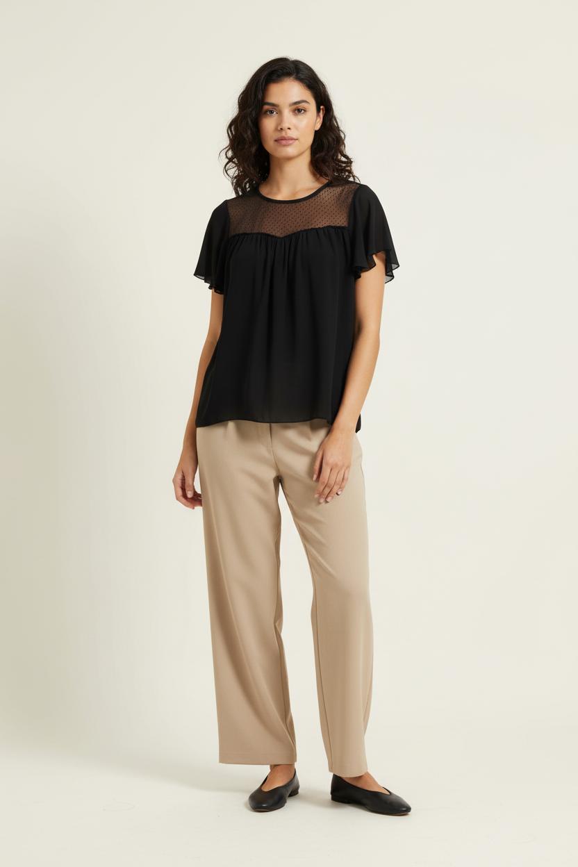 Blouse Noire - Taille L/40 de la marque La Fée Maraboutée | PARAD95537 - Vendu par Paradigme - Image 1