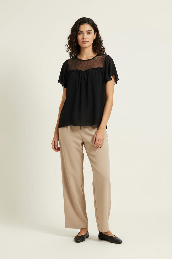 Blouse Noire - Taille L/40 de la marque La Fée Maraboutée | PARAD95537 - Vendu par Paradigme - Image 1