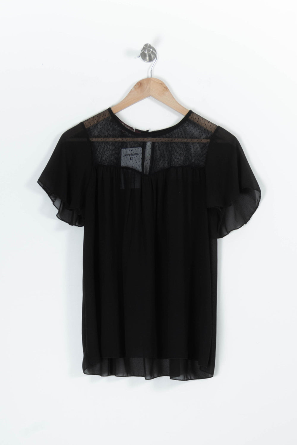 Blouse Noire - Taille L/40 de la marque La Fée Maraboutée | PARAD95537 - Vendu par Paradigme - Image 2