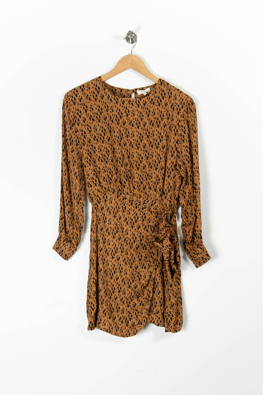 Robe Courte Marron et Noire - Taille S/36 de la marque Bizance | PARAD95542 - Vendu par Paradigme - Image 2