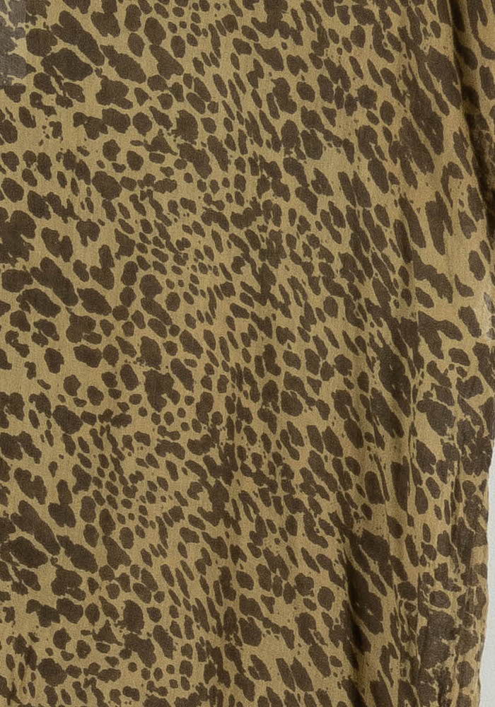 Blouse Léopard Marron - Taille M/38 de la marque ba&sh | PARAD95544 - Vendu par Paradigme - Image 3