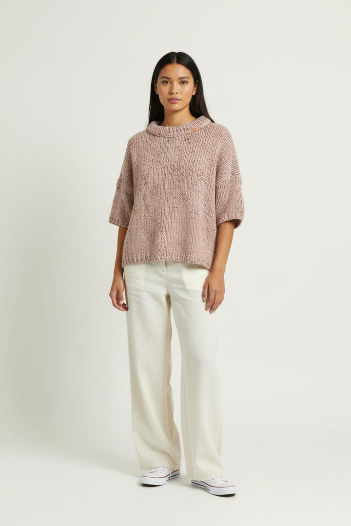 Pull Rose - Taille S/36 de la marque La Fée Maraboutée | PARAD95547 - Vendu par Paradigme - Image 1