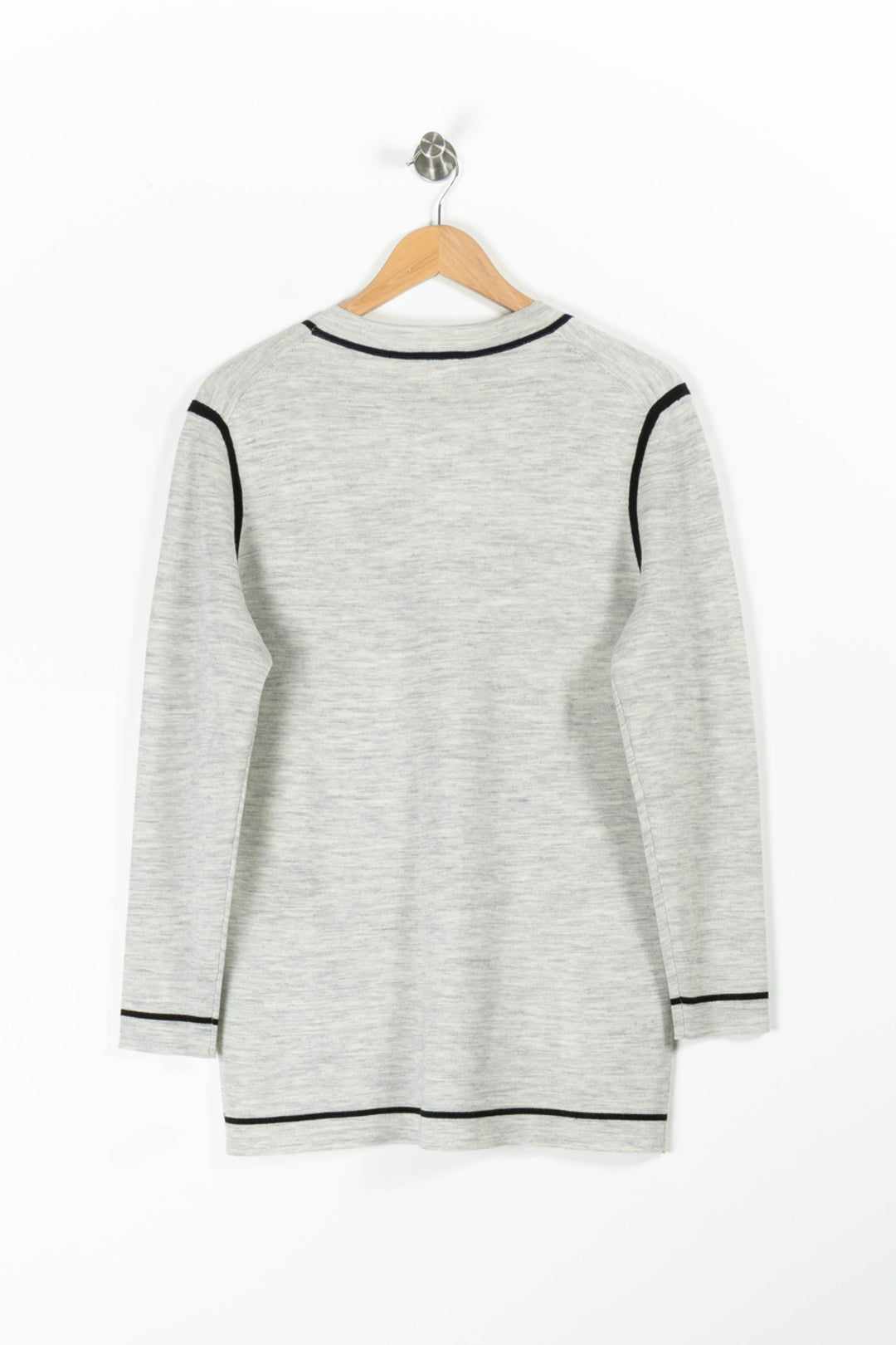 Cardigan Gris et Noir - Taille M/38 de la marque Claudie Pierlot | PARAD95556 - Vendu par Paradigme - Image 4