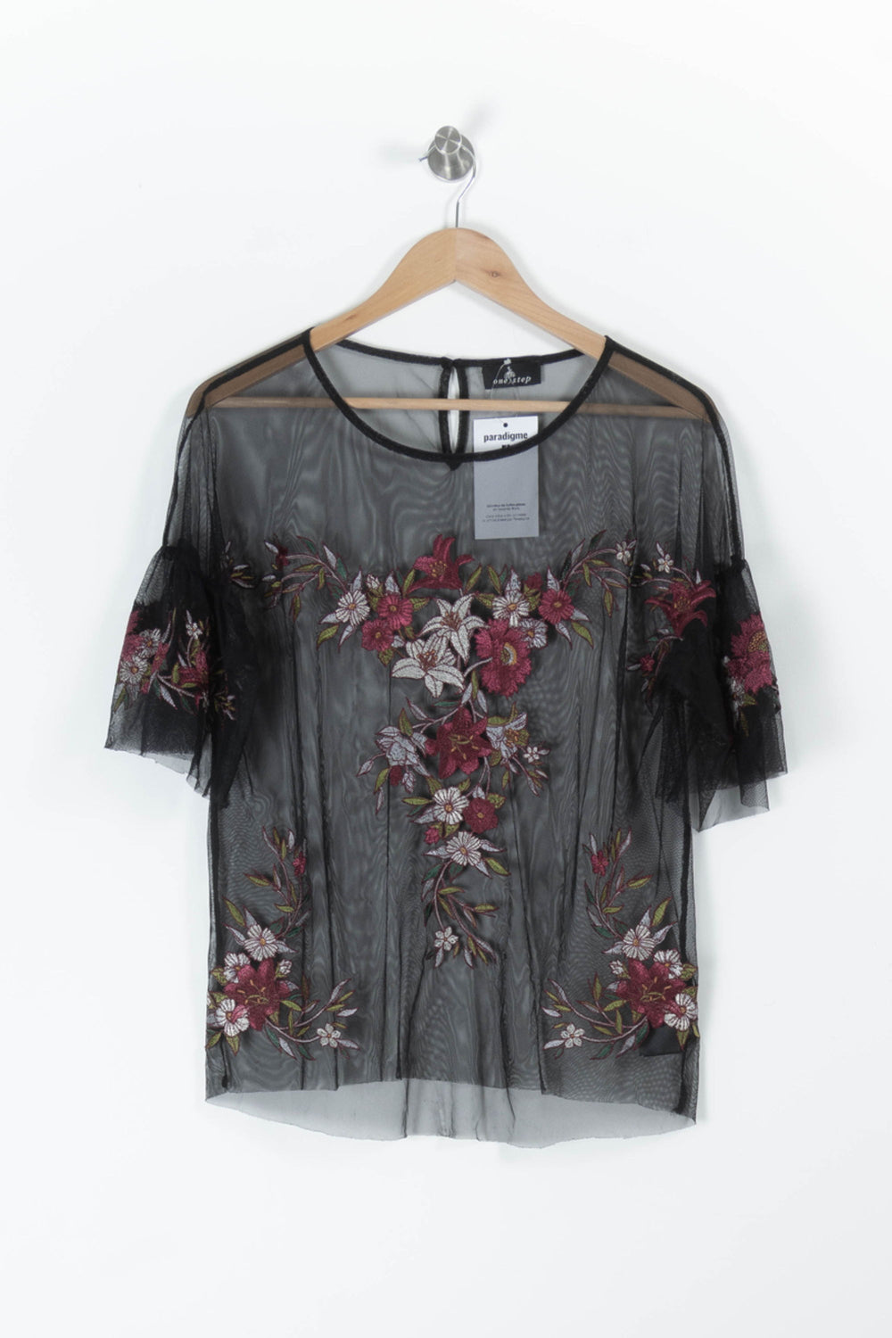 Blouse Noire - Taille S/36 de la marque One Step | PARAD95558 - Vendu par Paradigme - Image 2