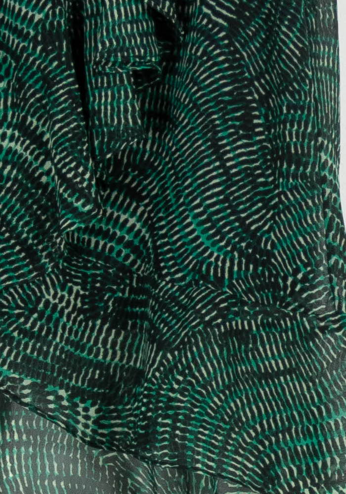 Jupe Verte et Noire - Taille S/36 de la marque La Fée Maraboutée | PARAD95566 - Vendu par Paradigme - Image 3