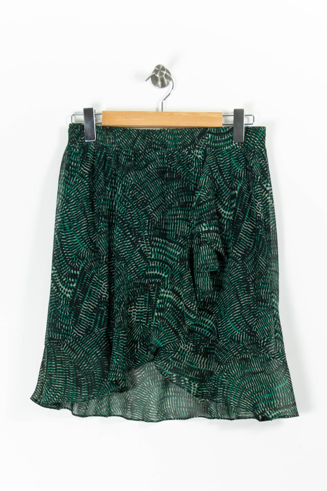 Jupe Verte et Noire - Taille S/36 de la marque La Fée Maraboutée | PARAD95566 - Vendu par Paradigme - Image 2