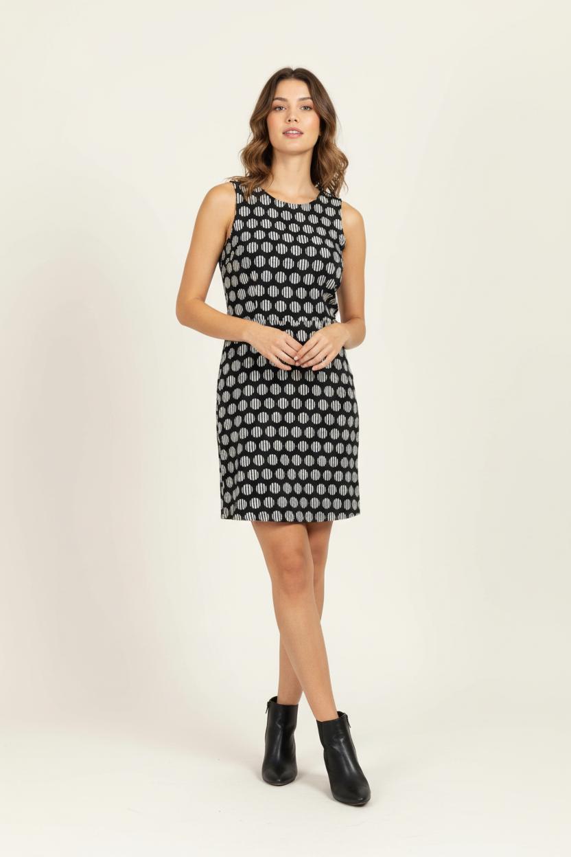 Robe Noire et Blanche - Taille M/38 de la marque La Fée Maraboutée | PARAD95568 - Vendu par Paradigme - Image 1