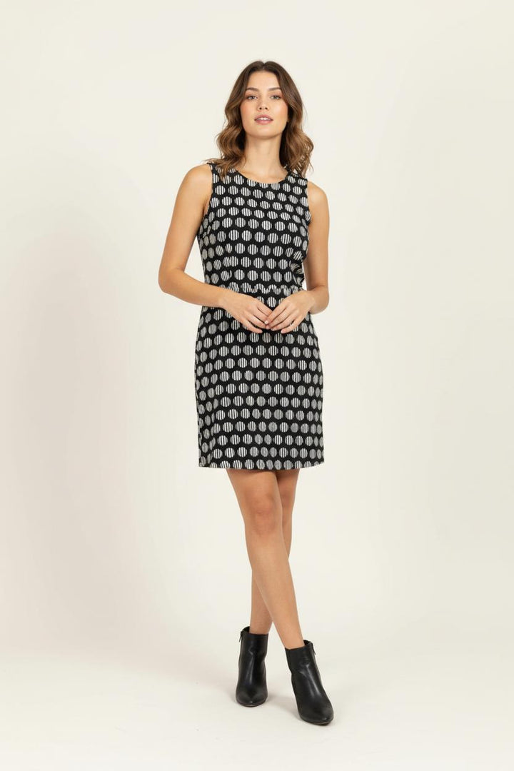 Robe Noire et Blanche - Taille M/38 de la marque La Fée Maraboutée | PARAD95568 - Vendu par Paradigme - Image 1