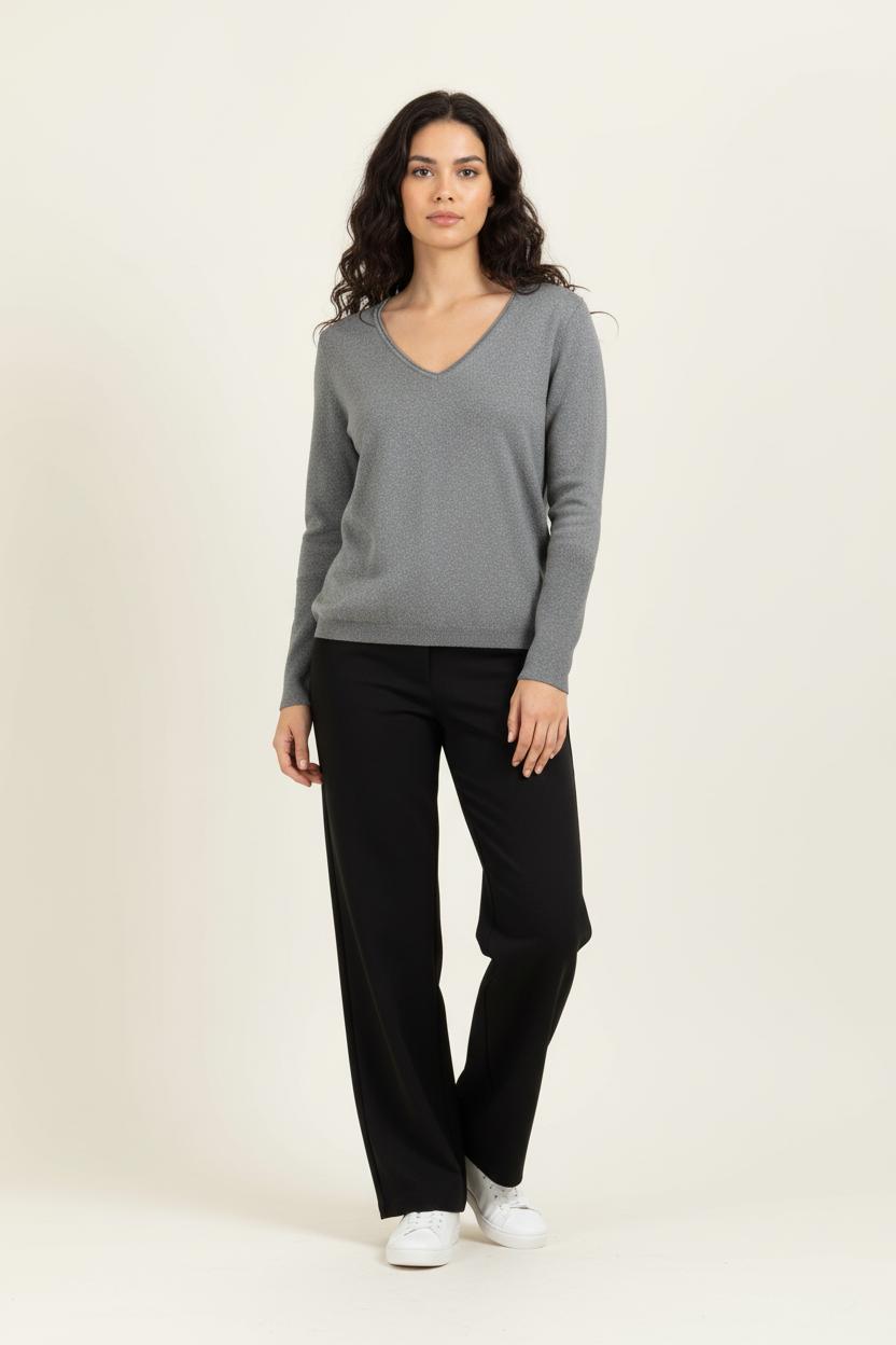 Pull Gris - Taille S/36 de la marque ZAPA | PARAD95569 - Vendu par Paradigme - Image 1