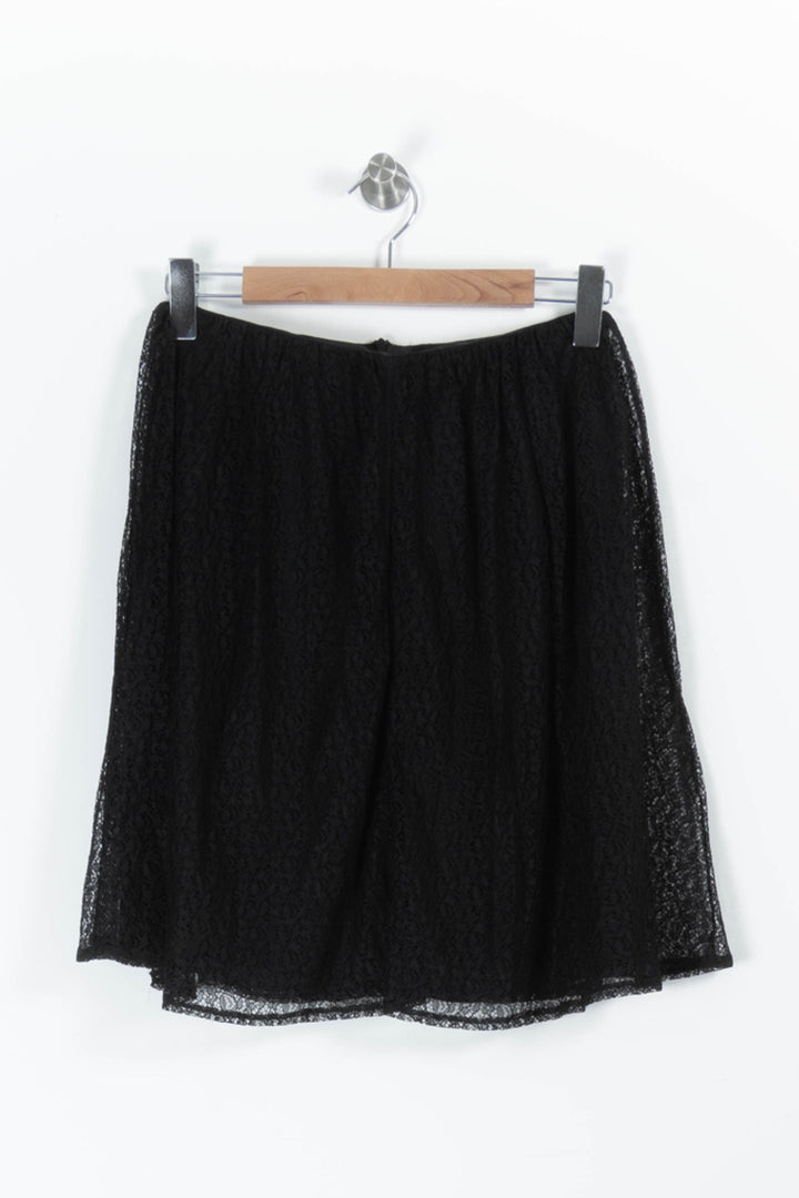 Jupe en Dentelle Noire - Taille M/38 de la marque Kookai | PARAD95573 - Vendu par Paradigme - Image 2