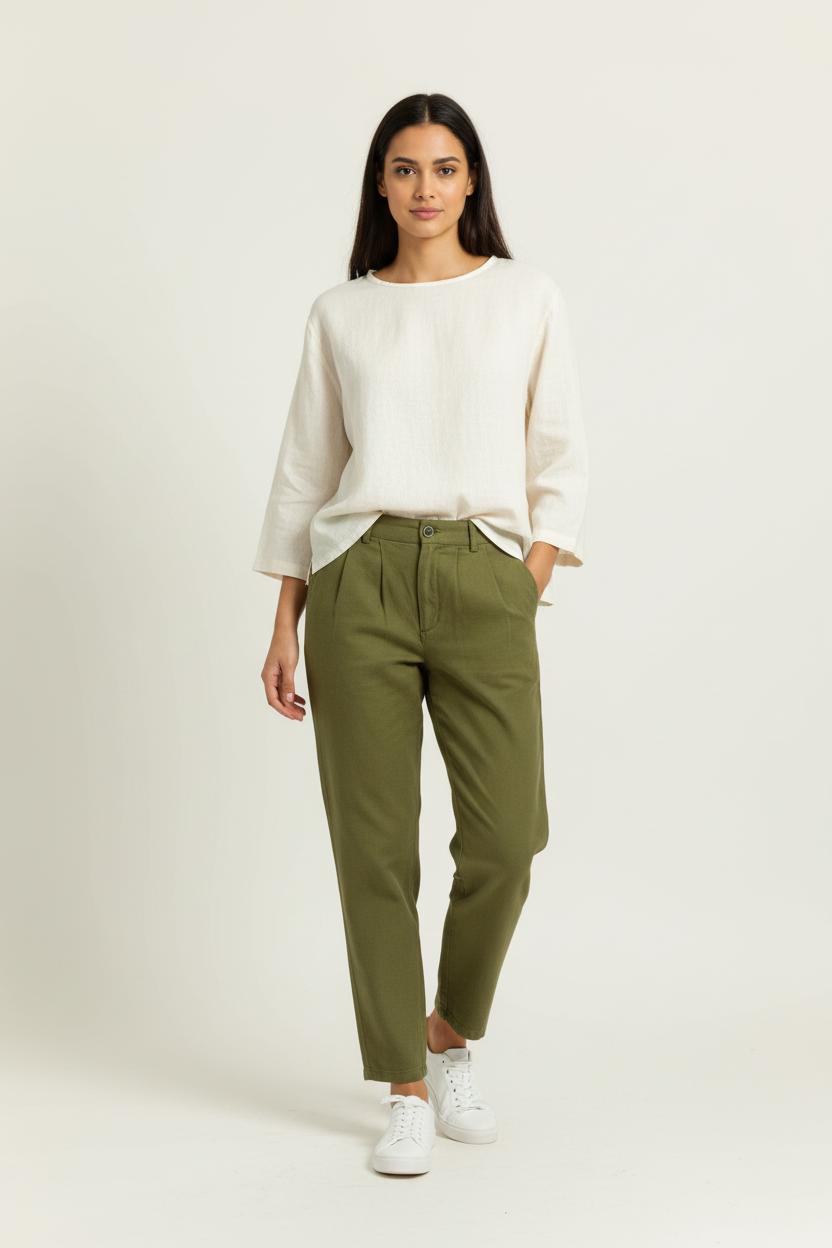 Pantalon Vert - Taille M/38 de la marque Thinking Mu | PARAD95581 - Vendu par Paradigme - Image 1