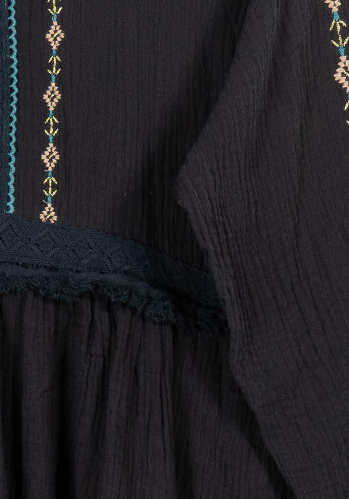 Robe Courte Noire - Taille M/38 de la marque Louise Misha | PARAD95586 - Vendu par Paradigme - Image 3