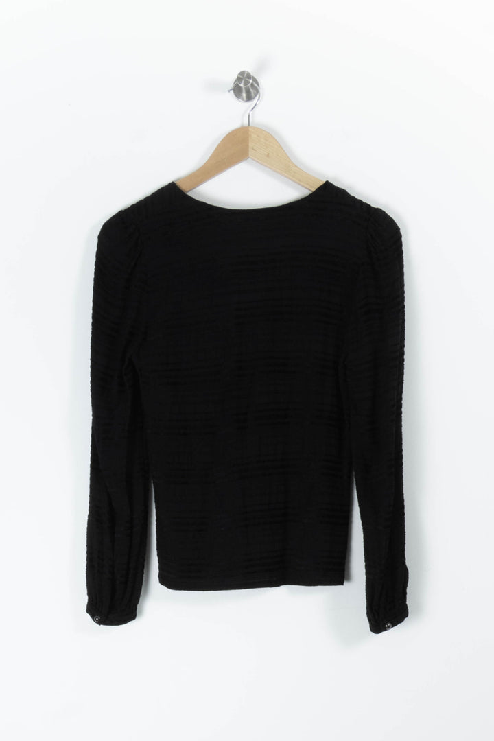 Blouse Noire - Taille S/36 de la marque La Fée Maraboutée | PARAD95587 - Vendu par Paradigme - Image 4