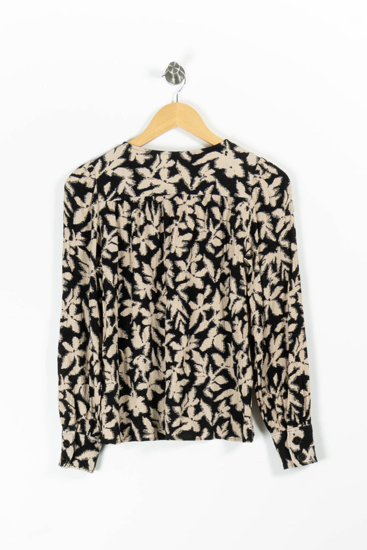 Blouse Noir et Beige - Taille S/36 de la marque Sézane | PARAD95591 - Vendu par Paradigme - Image 4