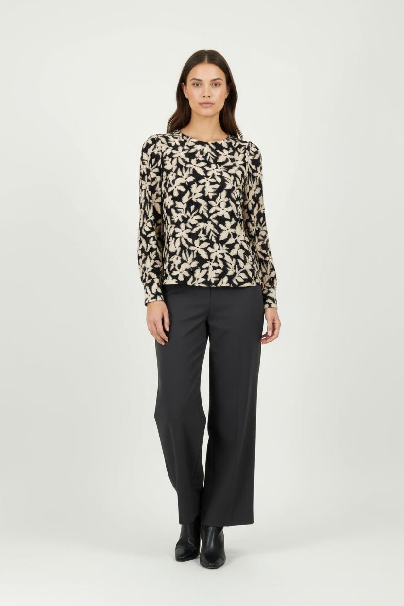Blouse Noir et Beige - Taille S/36 de la marque Sézane | PARAD95591 - Vendu par Paradigme - Image 1