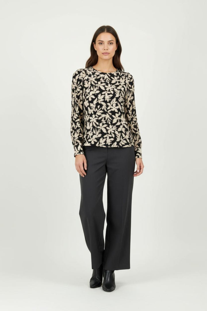Blouse Noir et Beige - Taille S/36 de la marque Sézane | PARAD95591 - Vendu par Paradigme - Image 1