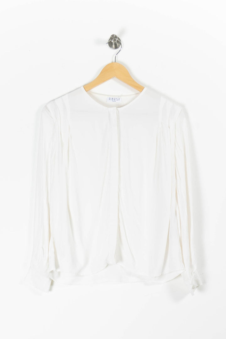 Blouse Blanche - Taille S/36 de la marque Claudie Pierlot | PARAD95593 - Vendu par Paradigme - Image 2