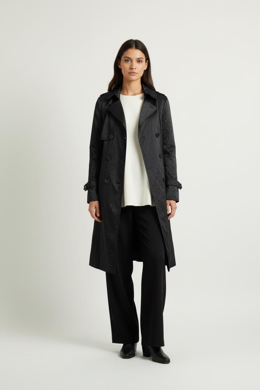 Trench Noir - Taille XXL/44 de la marque La Fée Maraboutée | PARAD95596 - Vendu par Paradigme - Image 1