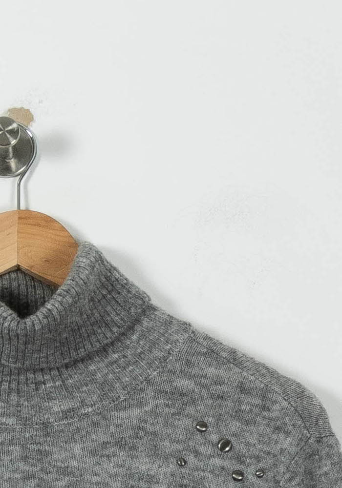 Robe Pull Grise - Taille S/36 de la marque IKKS | PARAD95599 - Vendu par Paradigme - Image 3