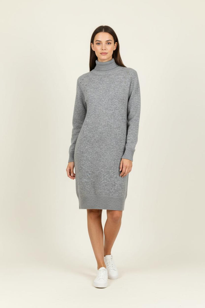 Robe Pull Grise - Taille S/36 de la marque IKKS | PARAD95599 - Vendu par Paradigme - Image 1