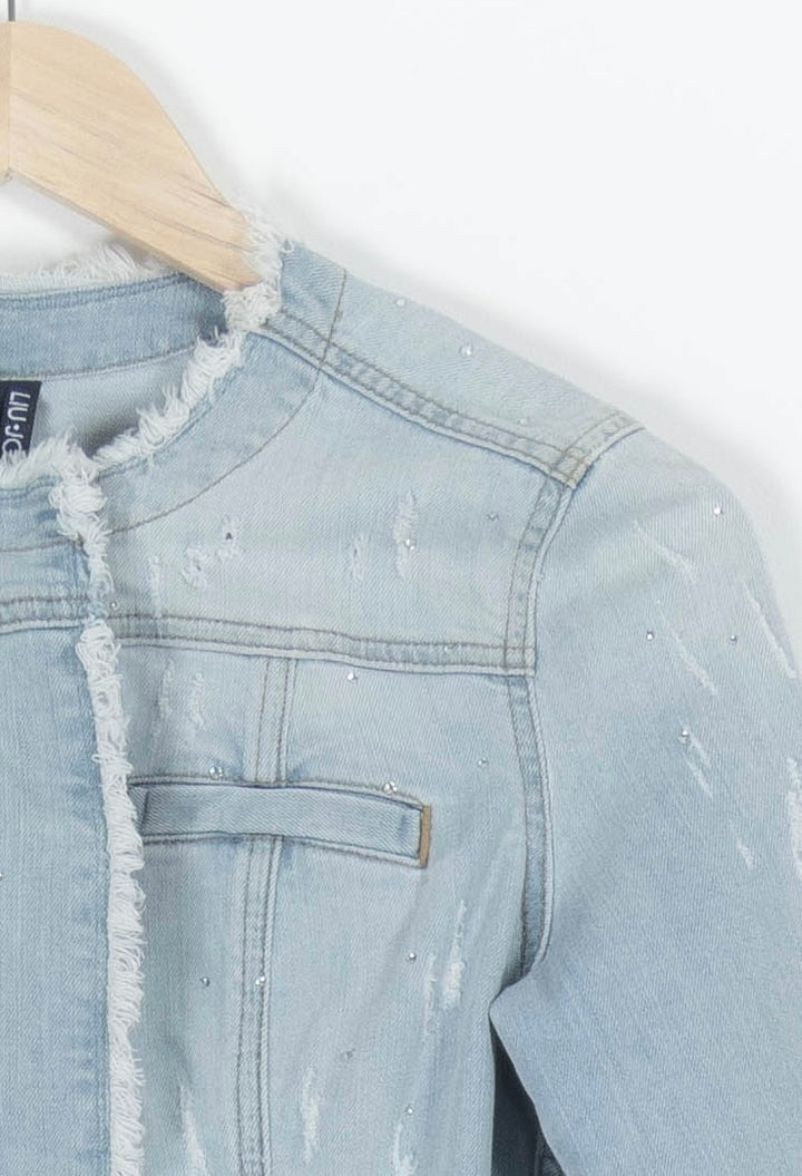 Veste en Jean Bleue - Taille L/40 de la marque Liu Jo | PARAD95601 - Vendu par Paradigme - Image 3