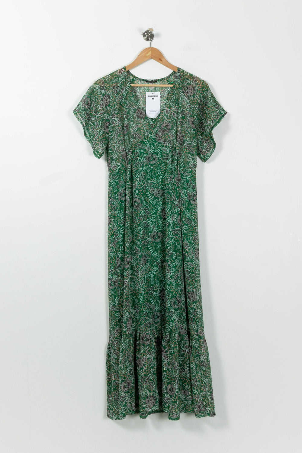 Robe Longue Verte et Noire - Taille XS/34 de la marque IKKS | PARAD95603 - Vendu par Paradigme - Image 2