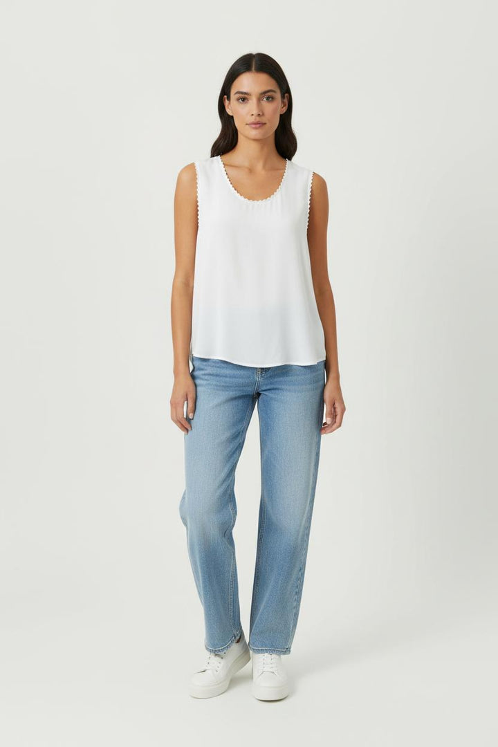 Débardeur Blanc - Taille S/36 de la marque IKKS | PARAD95605 - Vendu par Paradigme - Image 1