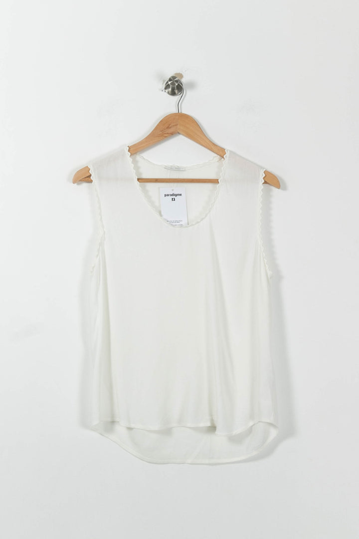 Débardeur Blanc - Taille S/36 de la marque IKKS | PARAD95605 - Vendu par Paradigme - Image 2