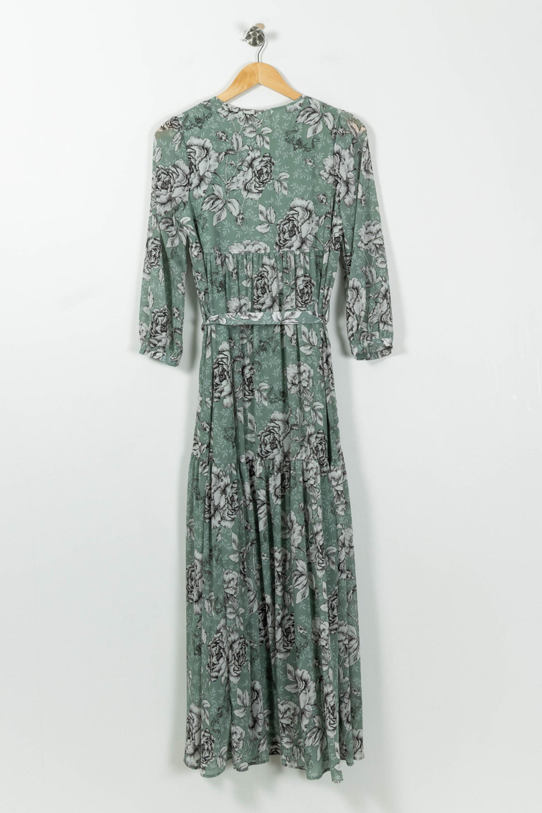 Robe Longue Verte et Grise - Taille S/36 de la marque IKKS | PARAD95607 - Vendu par Paradigme - Image 4